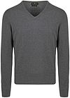 Steppin' Out Pull Col V Laine Mérinos Anthracite commander en ligne | SM1201.0003-1203 | Suitable Luxembourg