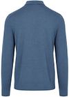 Suitable Compact Cotton poloshirt Denim Blå Product / Achterkant