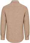 Suitable Overhemd Melange Camel Product / Achterkant