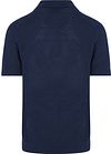 Suitable Polo Shirt Riva Bean Linen Cotton Navy Product / Achterkant