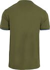 Sun68 Fluo Stripe Camiseta Piqué Army Product / Achterkant