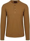 Superdry Trøje Henley Waffle Washed Camel M6010776A-1LD