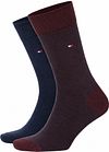 Tommy Hilfiger 2-pack Socks Birdseye Navy Burgundy order online | 701226104-031 | Suitable Finland