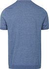 Blue Industry Knitted T-Shirt Melange Blau Product / Achterkant