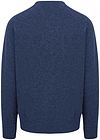 William Lockie Pullover Lambswool V-Neck Indigo Blue Product / Achterkant