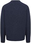 William Lockie V-Neck Lambswool Indigo Melange Product / Achterkant