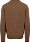 William Lockie sweter z wełny jagnięcej z dekoltem w serek Driftwood Product / Achterkant