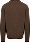 William Lockie V-Neck Lambswool Mocha Product / Achterkant
