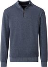 CASAMODA Halfzip Trui Structure Blauw 454479000-741 kopen | Suitable