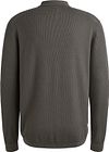 Cast Iron Langermet Half-Zip Polo i Antrasittstruktur Product / Achterkant