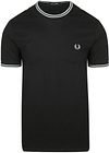 Køb Fred Perry M1588 Twin Tipped T-shirt Sort M1588-Q46 | Suitable