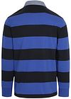 Gant Heavy Rugger Shield Poloshirt Streifen Navy Royal Blue Product / Achterkant