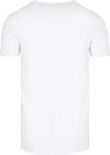 Garage Basic Stretch blanco con cuello redondo profundo Product / Achterkant