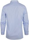 Steppin' Out Hemd Slim-Fit Streep Lichtblauw Product / Achterkant