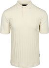 Marc O'Polo Stickad Polotröja Ribstruktur Off White 522227153014-101