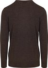 Profuomo Pull-over Laine Merinos Marron Foncé Product / Achterkant