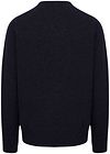 William Lockie Sweter z wełny jagnięcej V Midnight Mix Navy Product / Achterkant