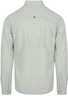 No Excess Chemise en lin vert chiné Product / Achterkant