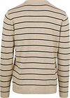 No Excess Sweater Stripe Beige Product / Achterkant