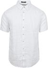 No Excess Short Sleeve Overhemd Linnen Wit 23480336SN-010 kopen | Suitable