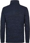 Petrol maglione a trecce half zip Hamilton Navy Product / Achterkant