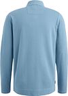 PME Legend Long Sleeve Polo Shirt Garment Dye Piqué Blue Product / Achterkant