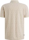 PME Legend Poloshirt Piqué Print Ecru Product / Achterkant