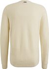PME Legend Struktur Pullover Melange Ecru Product / Achterkant