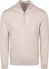 Profuomo Half Zip Pullover Merino Wool Beige PP2J00014D-F order online | Suitable