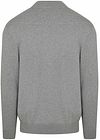 Profuomo luksusowy pulower z zamkiem Half Zip w kolorze szarym Product / Achterkant