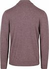 Profuomo Half Zip Pullover Merinowolle Aubergine