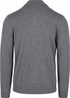 Profuomo Half Zip Pullover Merinowol Grijs