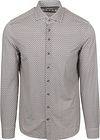 R2 Shirt Retro Print Brown Blue order online | 130.WSP.008-045 | Suitable Liechtenstein