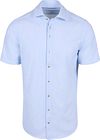 R2 Short Sleeve Overhemd Seersucker Lichtblauw kopen | Suitable