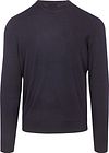 Suitable Merino Rundhals Pullover - Dunkelblau Product / Achterkant