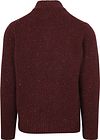Suitable Pull Demi-Zip Donnegal Tweed Laine Eco Bordeaux Product / Achterkant