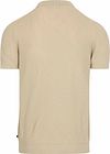 Suitable Respect Polo Structure Knit beżowy Product / Achterkant