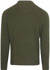 Suitable sweter z jagnięcej wełny z okrągłym dekoltem, oliwkowozielony Product / Achterkant