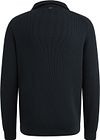 Vanguard sweter z półgolfem na suwak, struktura rib, granatowy Product / Achterkant