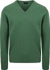 William Lockie V-Hals Lamull Grønn 7092 HF V-NECK Gras Groen M10045