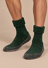 Falke Cosyshoe Sloffen Donkergroen Model / Voorkant