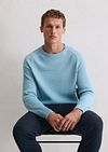Marc O'Polo Pull Structured Bi-Colour Bleu Model / Voorkant