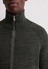 Marc O'Polo Cardigan Rib Mix Laine Gris Model / Voorkant
