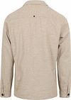 No Excess Overshirt z lnu beżowy Product / Achterkant