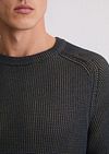 Marc O'Polo genser Structured Bi-Farget Marineblå Model / Detail