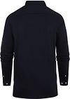 Steppin' Out Overhemd Stretch Piqué Navy Product / Achterkant