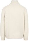BOSS Awoolio Half Zip Pullover Ecru