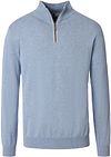 CASAMODA Halfzip Genser Solid Lyseblå 004410-117