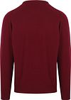 William Lockie sweter z jagnięcej wełny w kolorze bordo Product / Achterkant