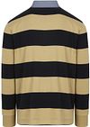 Gant Heavy Rugger Shield Longsleeve Polo Shirt Stripes Navy Beige Product / Achterkant